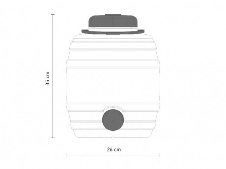 Plastic container for fermentation Speidel 12 l