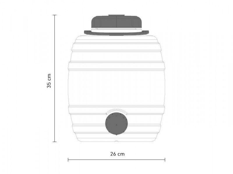 Plastic container for fermentation Speidel 12 l