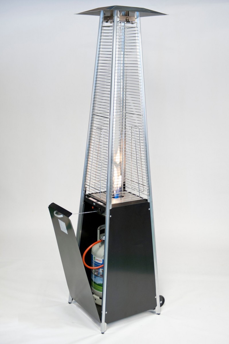 Outdoor gas heater Activa Pyramide Cheops II black