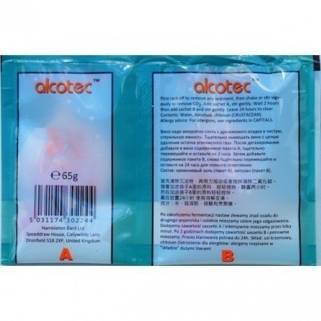 Clarifier for mash and wine Alcotec Turbo Klar (65 g)