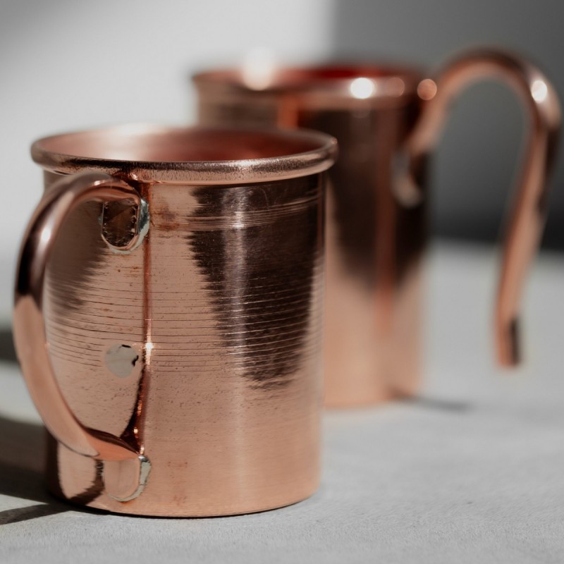 Copper cup 0.5 l. - an ordinary pen