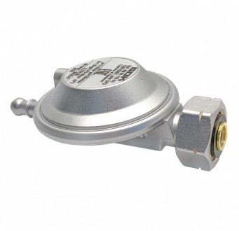 Gas pressure regulator GOK 29 mbar 1.5 kg/hour. Shell x tip Ø8 mm for clamp