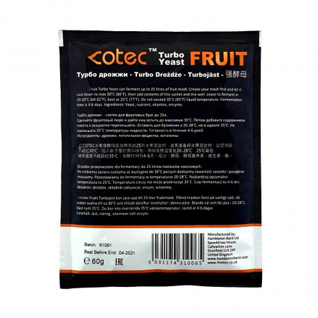 Alcotec Turbo Yeast Fruit Yeast