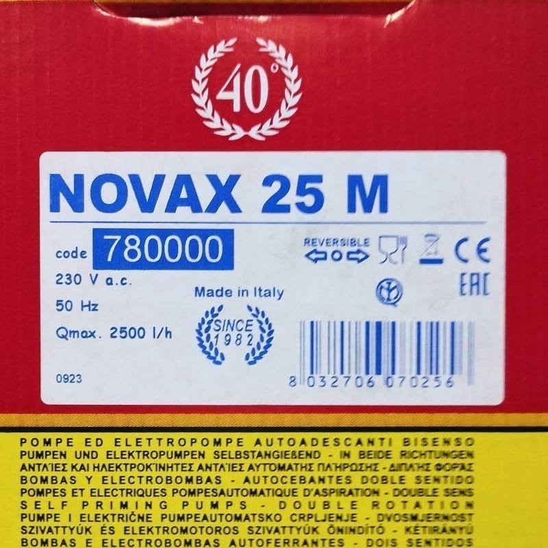 Liquid transfer pump NOVAX 25M