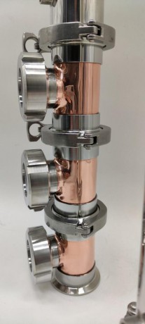 Copper plate column 2 inches 3 levels