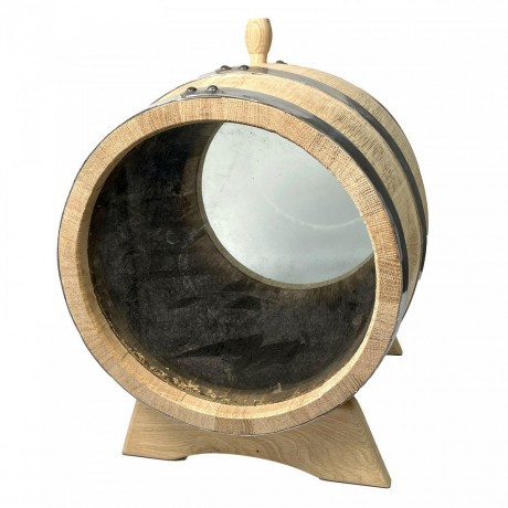 Oak barrel 20l M+ with glass bottoms