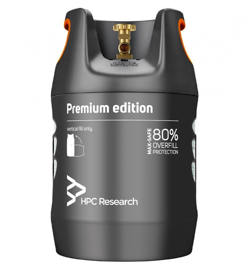 Composite gas cylinder with OPD HPCR cut-off. G-5, 18.2 liters. (Czech Republic, under Ukrainian gearbox)