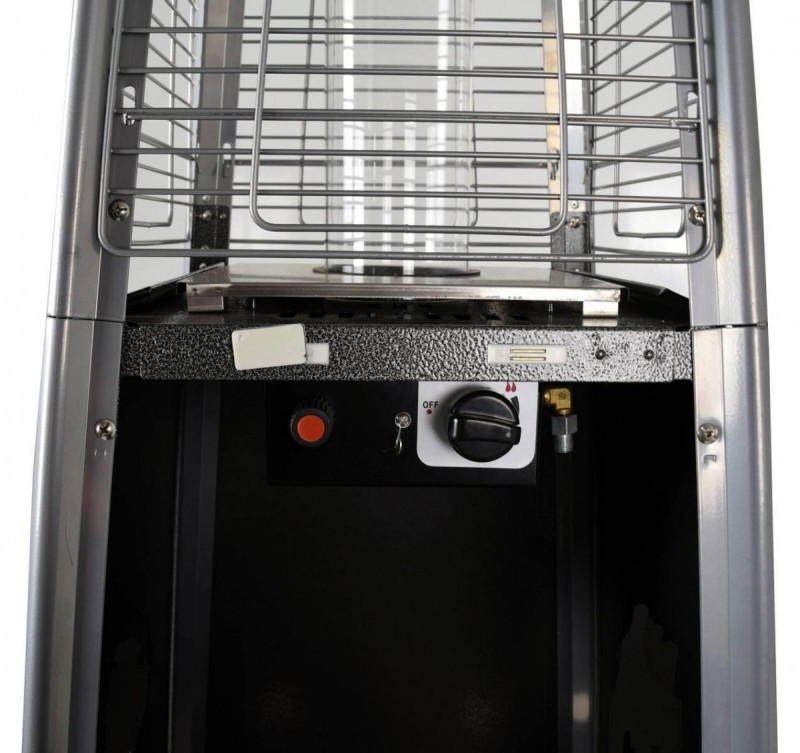 Outdoor gas heater Activa Pyramide Cheops II grey-black