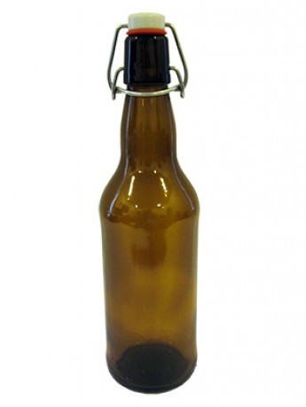 Glass bottle with a cork stopper 500 ml